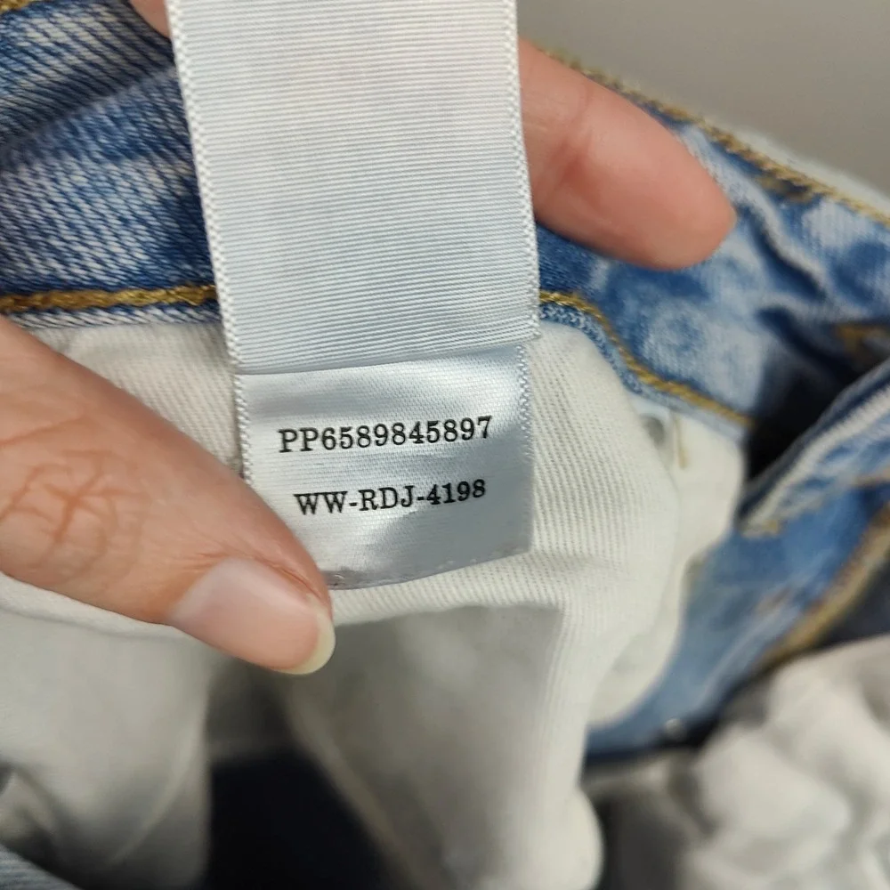 Everlane The Curvy 90s Cheeky Straight‎ Jean Womens 28 Light Wash Organic Cotton - Picture 10 of 11